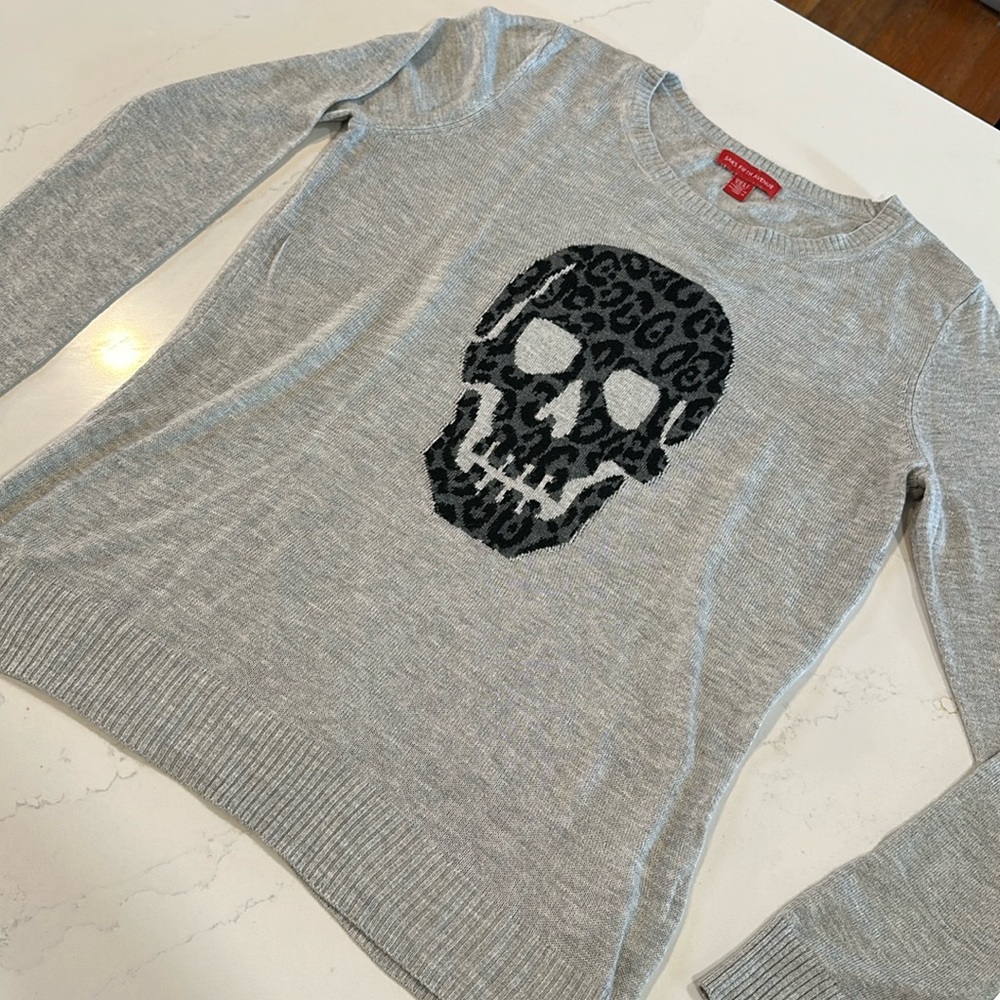 Saks Fifth Avenue Skull Sweater